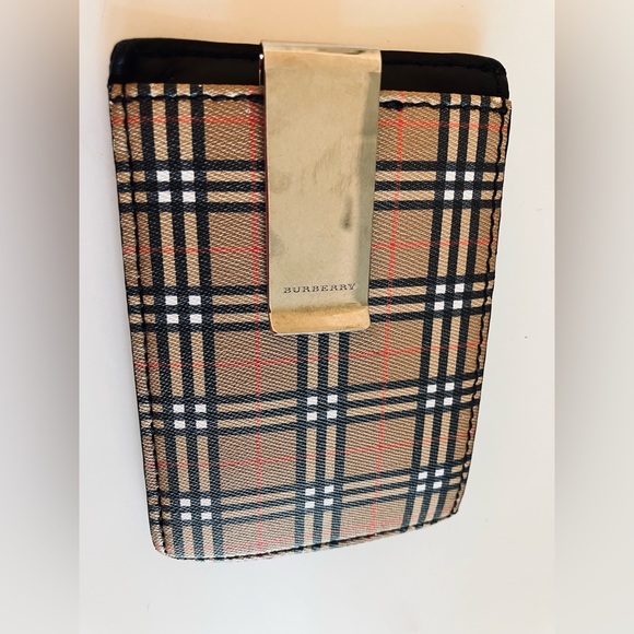 Burberry Money Clip Wallet in Antique Check - Picture 5 of 8
